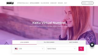 Virtual Number (Second Phone Number) | KeKu