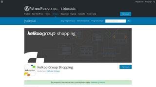 Kelkoo Group Shopping | WordPress.org