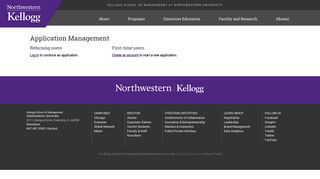 Application Management - Kellogg School of Management