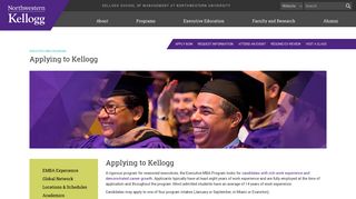 Applying to Kellogg | Kellogg Executive MBA | Northwestern