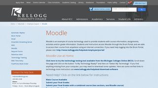 Moodle | Kellogg Community College