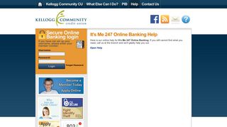 It's Me 247 Online Banking Help | Kellogg Community CU