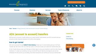 Kellogg Community Credit Union Account to Account Transfers ...