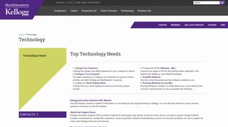 Technology | Kellogg School of Management | Northwestern University