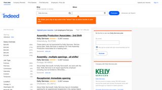 Kelly Services Jobs, Employment | Indeed.com