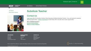 Substitute Teacher | Contact US | Kelly Educational Staffing