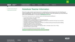 Substitute Teacher Information | OCPS - Kelly Services
