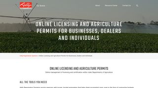 Online Licensing & Agriculture Permits for Businesses | Kelly