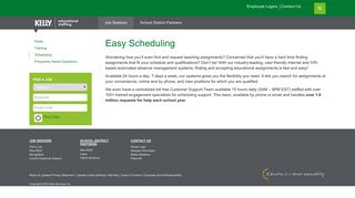 Easy Scheduling | Kelly Educational Staffing