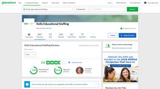 Kelly Educational Staffing Reviews | Glassdoor