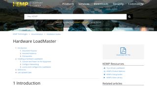Hardware LoadMaster – KEMP Technologies
