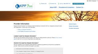 Provider Info - Kempton Premier Providers