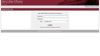 Student Portal Login - My ACPHS