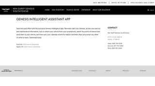 Genesis Intelligent Assistant App | Ken Garff Genesis Southtowne