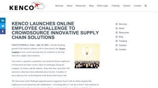 Kenco Launches Online Portal for Employee Engagement and ...