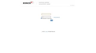 Welcome to Kenco, please login