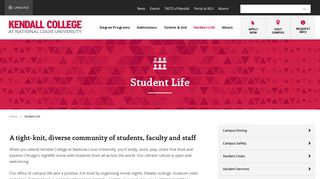 Student Life - Kendall College
