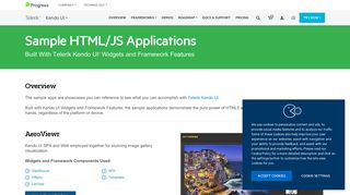 Sample HTML/JavaScript Applications | Kendo UI - Telerik