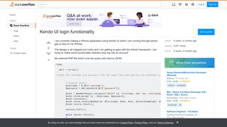 Kendo UI login functionality - Stack Overflow