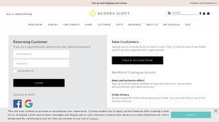 My Account Login | Kendra Scott | Customer Account