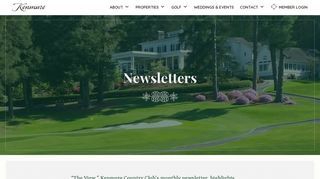 Newsletters | Kenmure