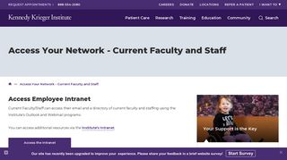 Access Your Network - Current Faculty and Staff | Kennedy Krieger ...