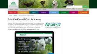 Join the Kennel Club Academy