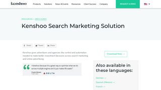 Kenshoo Search Marketing Solution