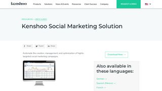 Kenshoo Social Marketing Solution