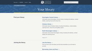 Your library | Royal Borough of Kensington and Chelsea