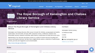 Volunteer with The Royal Borough of Kensington and Chelsea Library ...