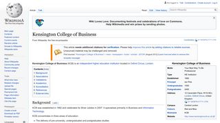 Kensington College of Business - Wikipedia
