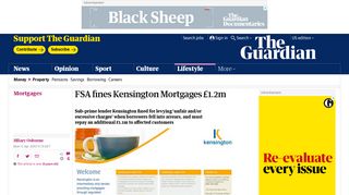 FSA fines Kensington Mortgages £1.2m | Money | The Guardian