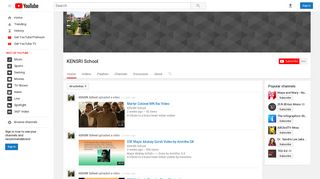 KENSRI School - YouTube