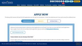 Apply Online | Kent State University
