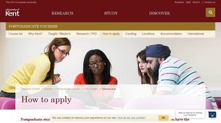 How to apply - Postgraduate courses - University of Kent