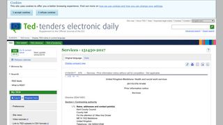 Services - 151450-2017 - TED Tenders Electronic Daily