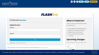 FlashLine Login - Kent State University