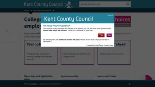 College, sixth form, employment and training - Kent County Council