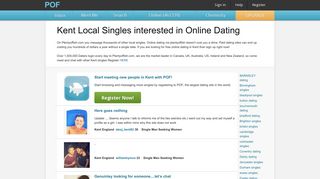 Kent Online dating chat, Kent match, Kent Singles Website - POF.com