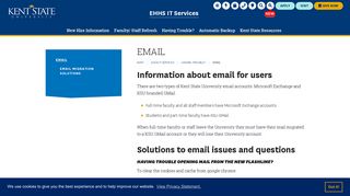 Email | EHHS IT Services | Kent State University