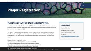 Player Registration - Kent FA
