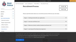 Recruitment Process - Kent Police