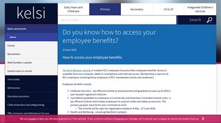 Do you know how to access your employee benefits? - KELSI