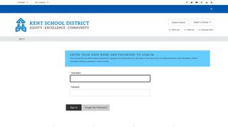Sign In - Kent School District