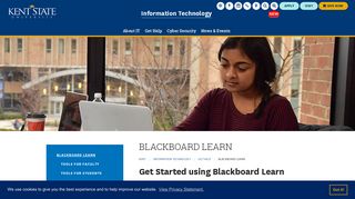 Blackboard Learn | Information Technology | Kent State University