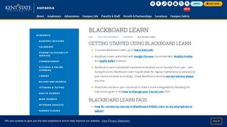 Blackboard Learn | Kent State Ashtabula | Kent State University