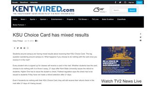 KSU Choice Card has mixed results | Latest Updates | kentwired.com