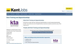 Jobs with Kent Training and Apprenticeships