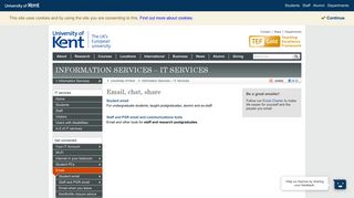 Email, chat, share - Information Services – IT ... - University of Kent